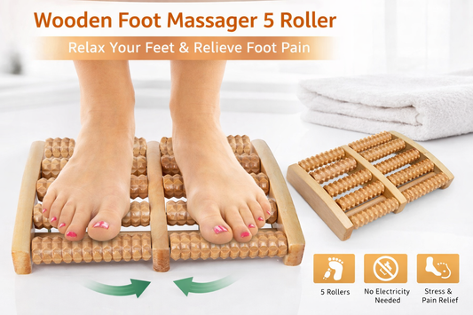 wooden foot massager