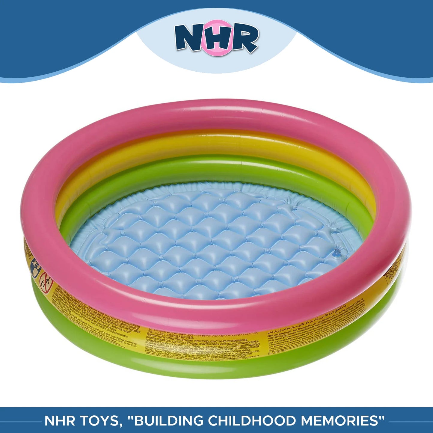 Inflatable Pool Baby Retro Blow Up Swimming Pool Family Cute Style Thickened Water Pool
