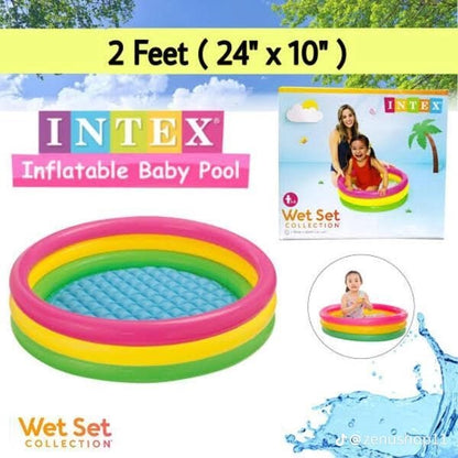 Inflatable Pool Baby Retro Blow Up Swimming Pool Family Cute Style Thickened Water Pool