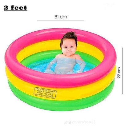 Inflatable Pool Baby Retro Blow Up Swimming Pool Family Cute Style Thickened Water Pool