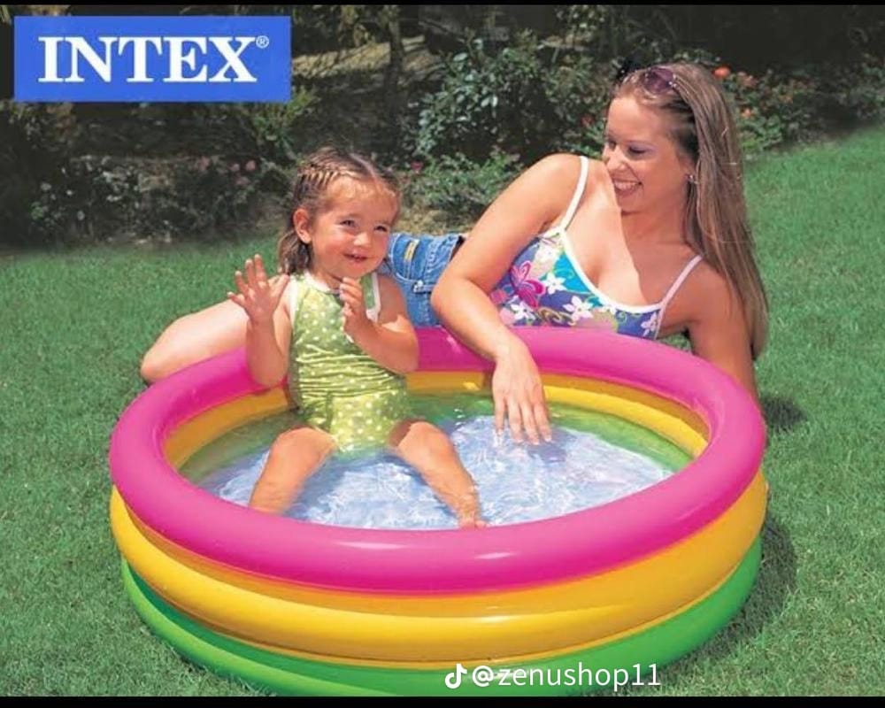Inflatable Pool Baby Retro Blow Up Swimming Pool Family Cute Style Thickened Water Pool
