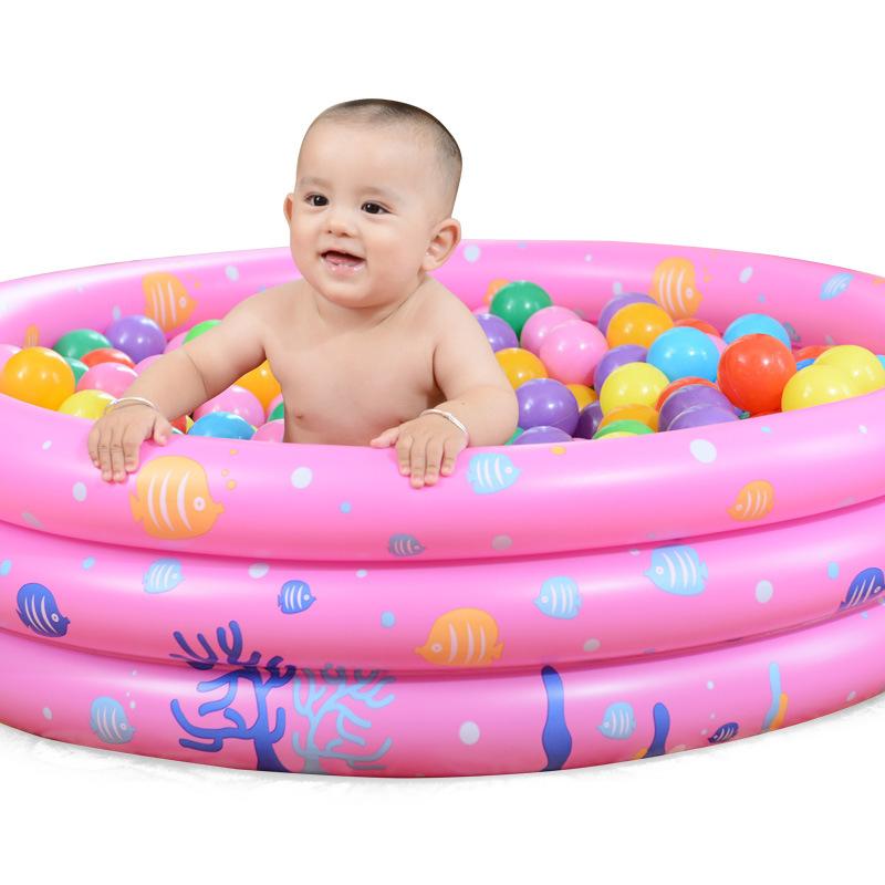 Inflatable Pool Baby Retro Blow Up Swimming Pool Family Cute Style Thickened Water Pool