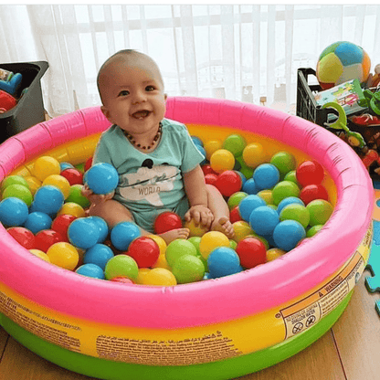 Inflatable Pool Baby Retro Blow Up Swimming Pool Family Cute Style Thickened Water Pool